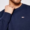 Bluza Tommy Jeans męska granatowa wkładana przez głowę bawełniana